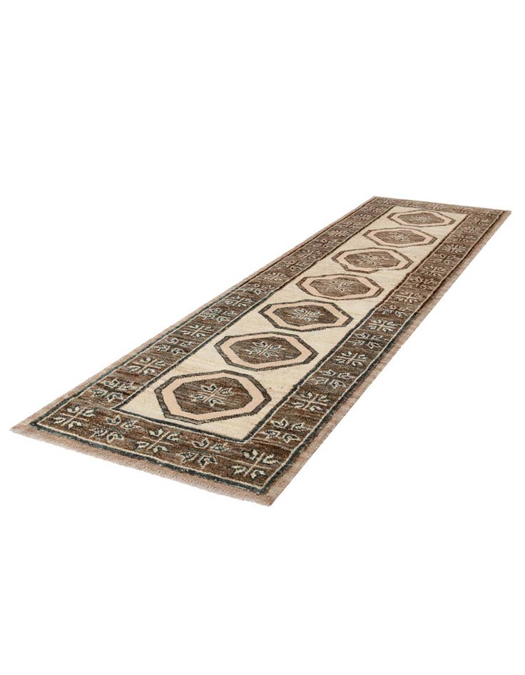 Detail image of 2' 9 x 10' 6 Hand Knotted Oushak Wool Runner Rug