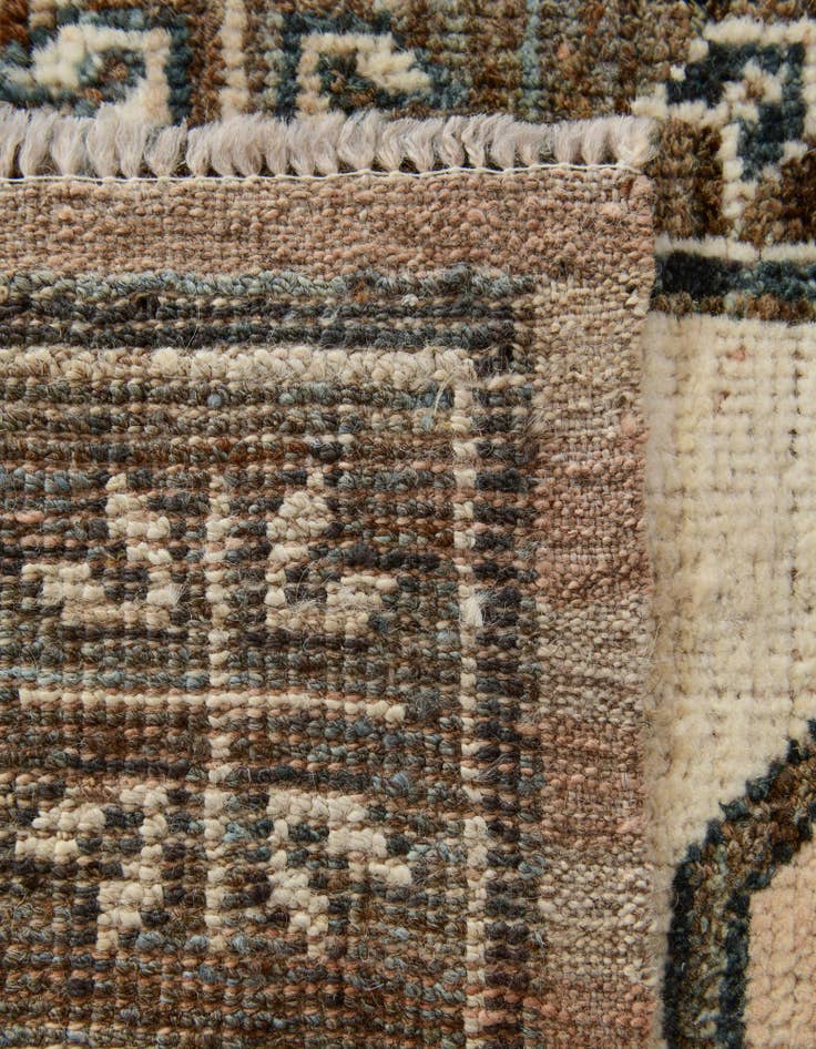 Detail image of 2' 9 x 10' 6 Hand Knotted Oushak Wool Runner Rug