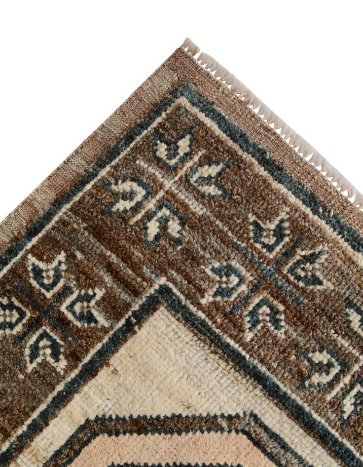 Detail image of 2' 9 x 10' 6 Hand Knotted Oushak Wool Runner Rug
