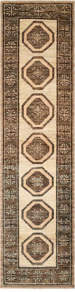 2' 9 x 10' 6 Hand Knotted Oushak Wool Runner Rug