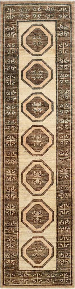 2' 9 x 10' 6 Hand Knotted Oushak Wool Runner Rug