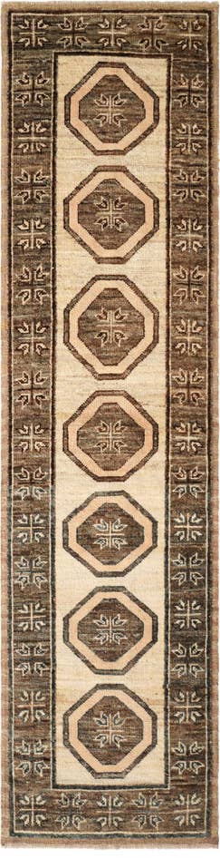 Detail image of 2' 9 x 10' 6 Hand Knotted Oushak Wool Runner Rug