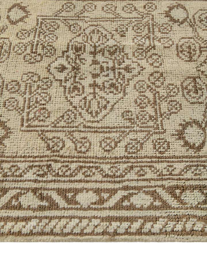 2' 7 x 10' Hand Knotted Oushak Wool Runner Rug