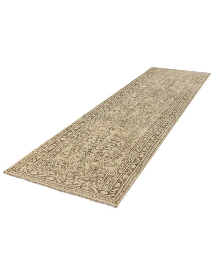 2' 7 x 10' Hand Knotted Oushak Wool Runner Rug