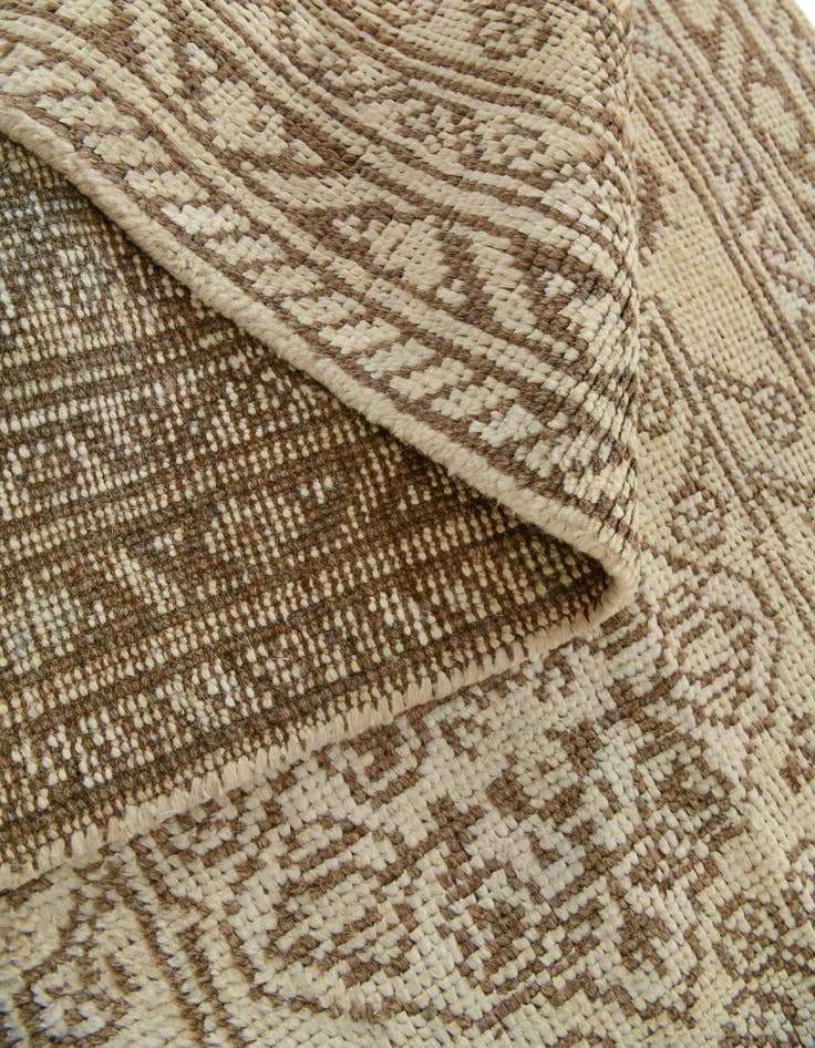 Detail image of 2' 7 x 10' Hand Knotted Oushak Wool Runner Rug
