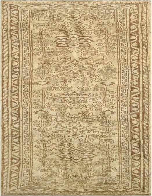 Detail image of 2' 7 x 10' Hand Knotted Oushak Wool Runner Rug