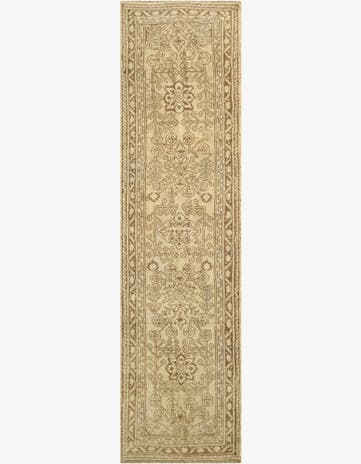 2' 7 x 10' Hand Knotted Oushak Wool Runner Rug