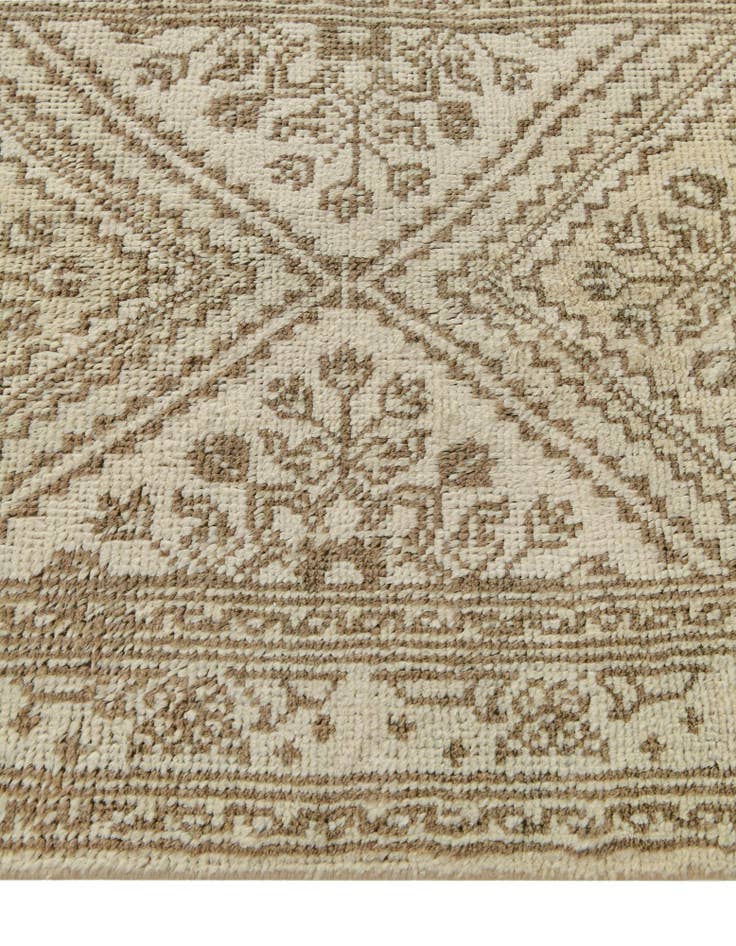 Detail image of 2' 6 x 10' 3  Hand Knotted Oushak Wool Runner Rug