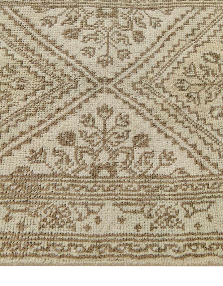 2' 6 x 10' 3 Hand Knotted Oushak Wool Runner Rug