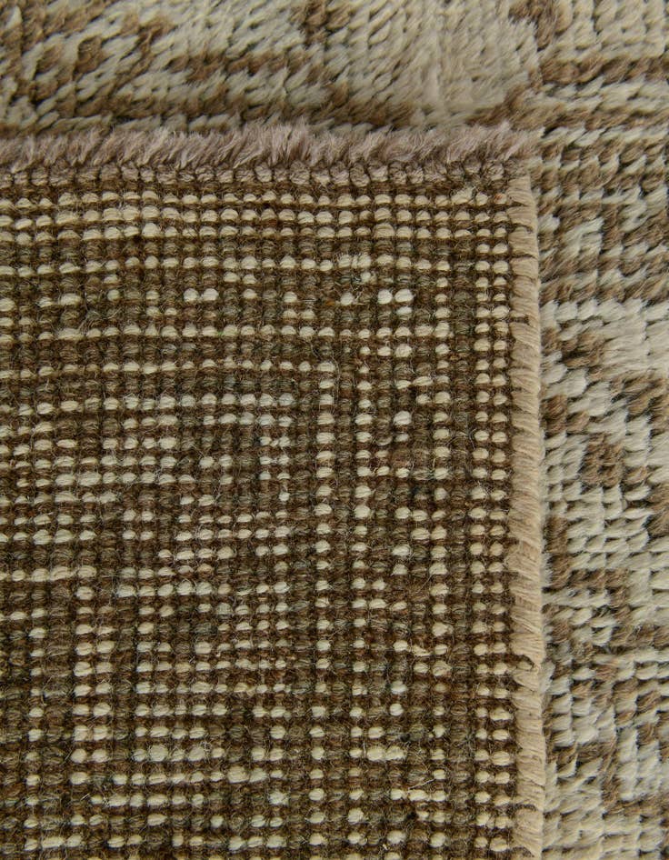 Detail image of 2' 6 x 10' 3 Hand Knotted Oushak Wool Runner Rug