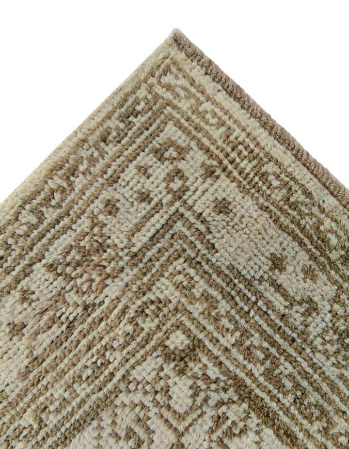 2' 6 x 10' 3 Hand Knotted Oushak Wool Runner Rug