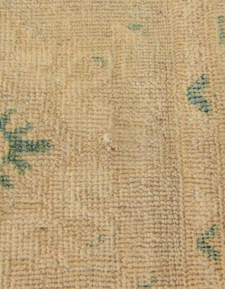 Detail image of 2' 2 x 5' 10 Hand Knotted Oushak Wool Runner Rug
