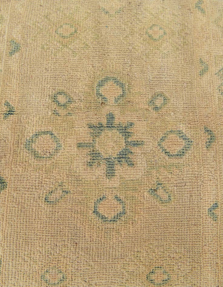 Detail image of 2' 2 x 5' 10 Hand Knotted Oushak Wool Runner Rug