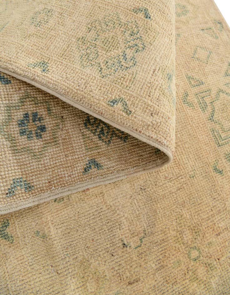 Detail image of 2' 2 x 5' 10 Hand Knotted Oushak Wool Runner Rug