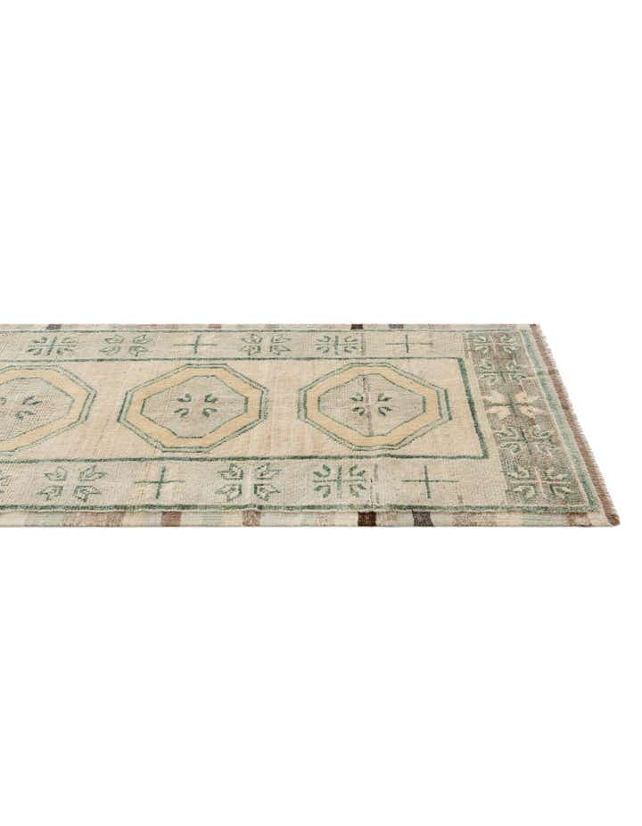 2' 9 x 12' 5 Hand Knotted Oushak Wool Runner Rug