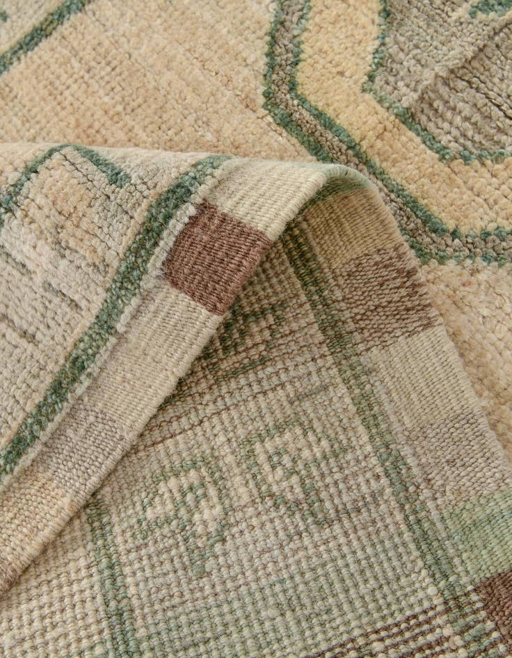 Detail image of 2' 9 x 12' 5  Hand Knotted Oushak Wool Runner Rug
