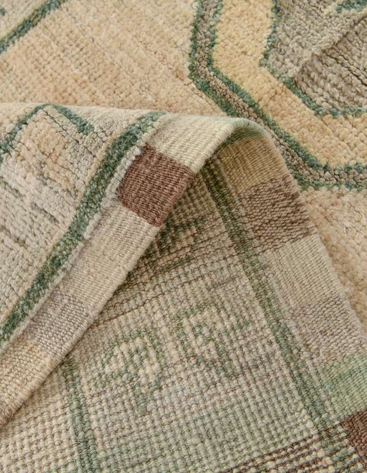 2' 9 x 12' 5 Hand Knotted Oushak Wool Runner Rug
