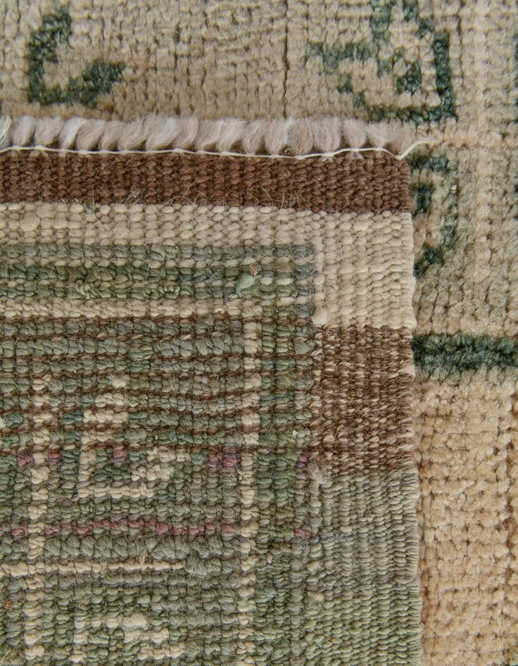 Detail image of 2' 9 x 12' 5  Hand Knotted Oushak Wool Runner Rug