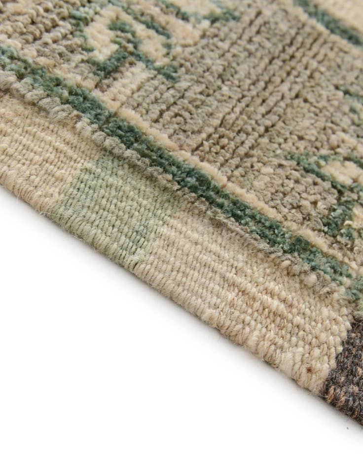 Detail image of 2' 9 x 12' 5  Hand Knotted Oushak Wool Runner Rug