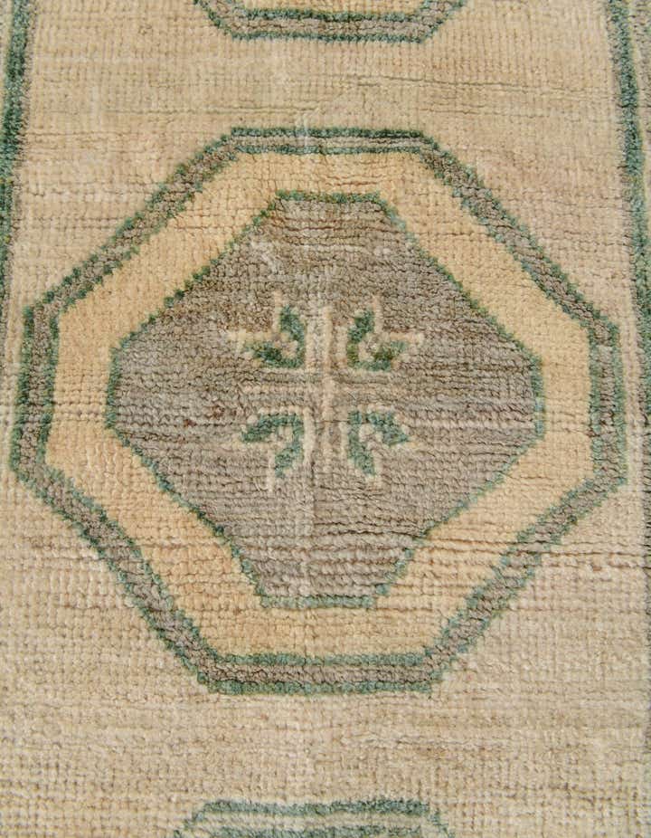 2' 9 x 12' 5 Hand Knotted Oushak Wool Runner Rug