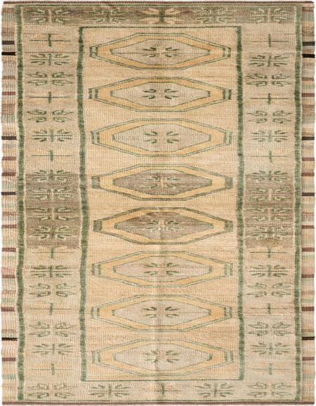 Detail image of 2' 9 x 12' 5 Hand Knotted Oushak Wool Runner Rug
