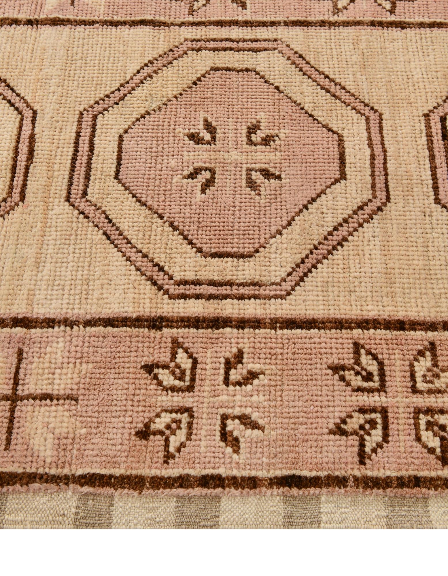 2' 9 x 10' 4 Hand Knotted Oushak Wool Runner Rug