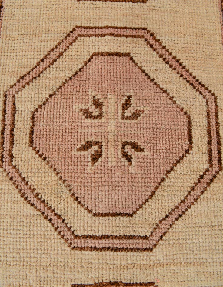 Detail image of 2' 9 x 10' 4 Hand Knotted Oushak Wool Runner Rug