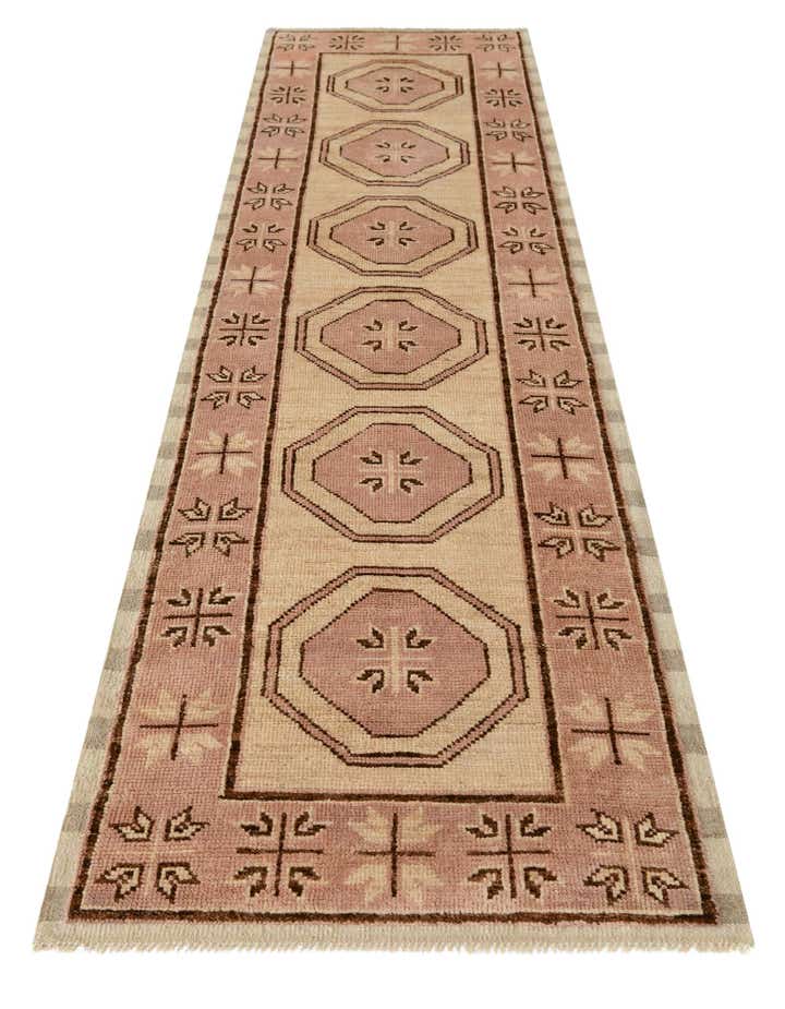 2' 9 x 10' 4 Hand Knotted Oushak Wool Runner Rug