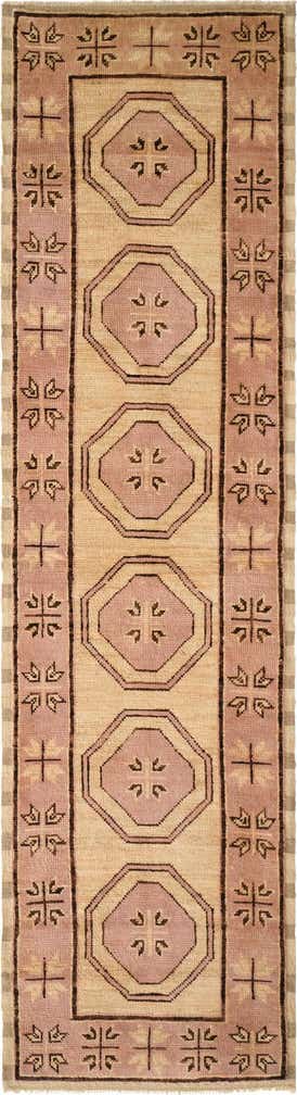 2' 9 x 10' 4 Hand Knotted Oushak Wool Runner Rug