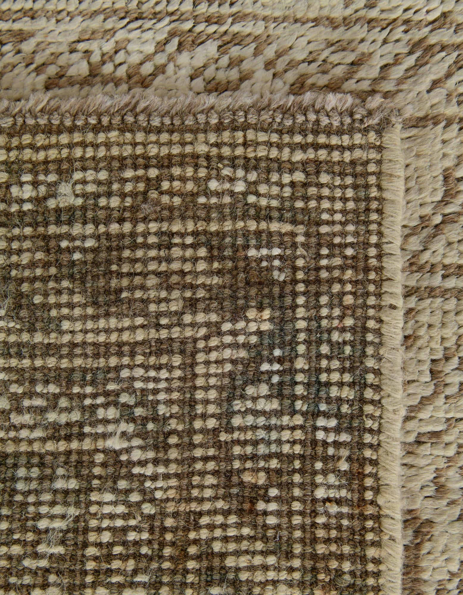 2' 4 x 8' 1 Hand Knotted Oushak Wool Runner Rug