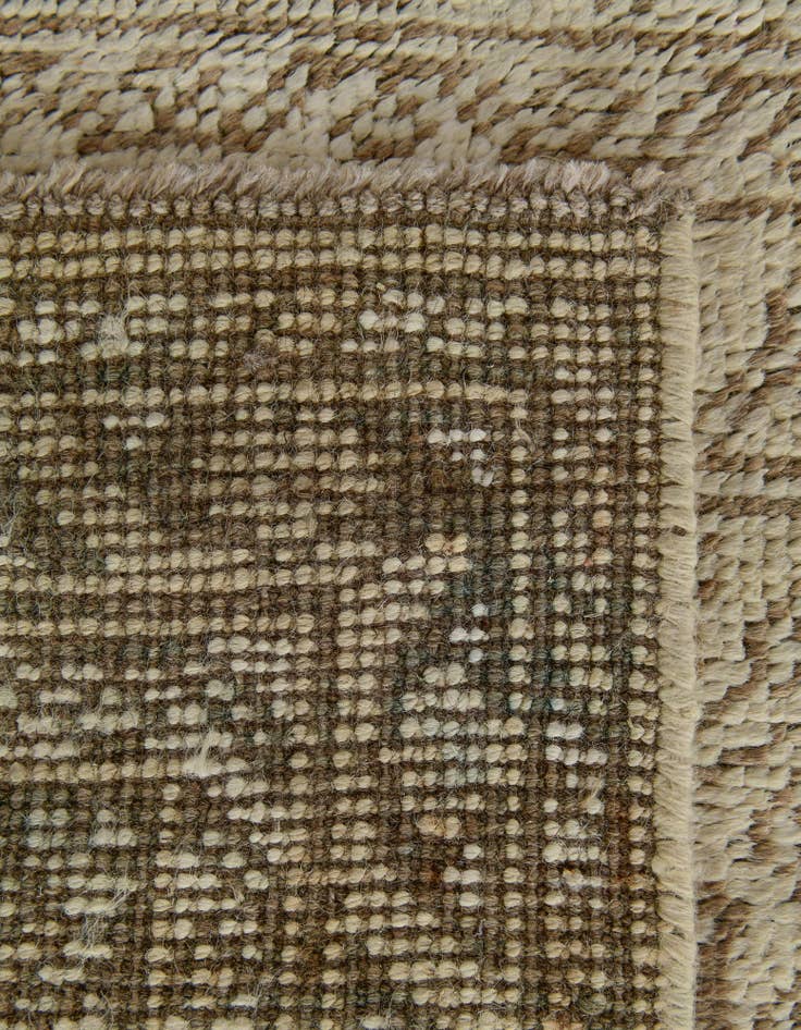 Detail image of 2' 4 x 8' 1  Hand Knotted Oushak Wool Runner Rug