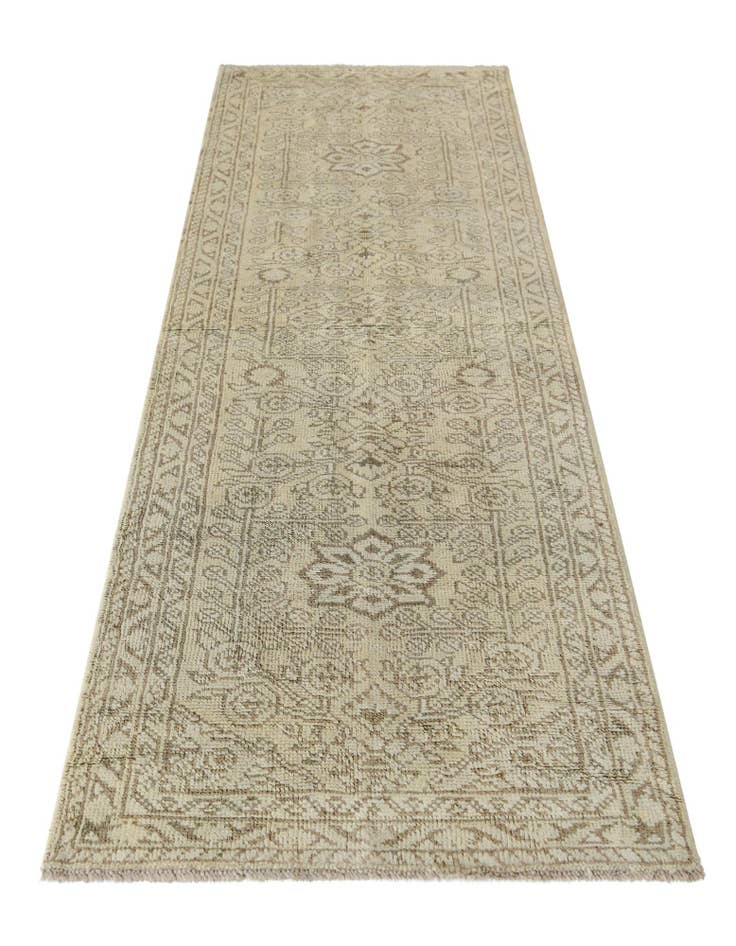 Detail image of 2' 4 x 8' 1 Hand Knotted Oushak Wool Runner Rug