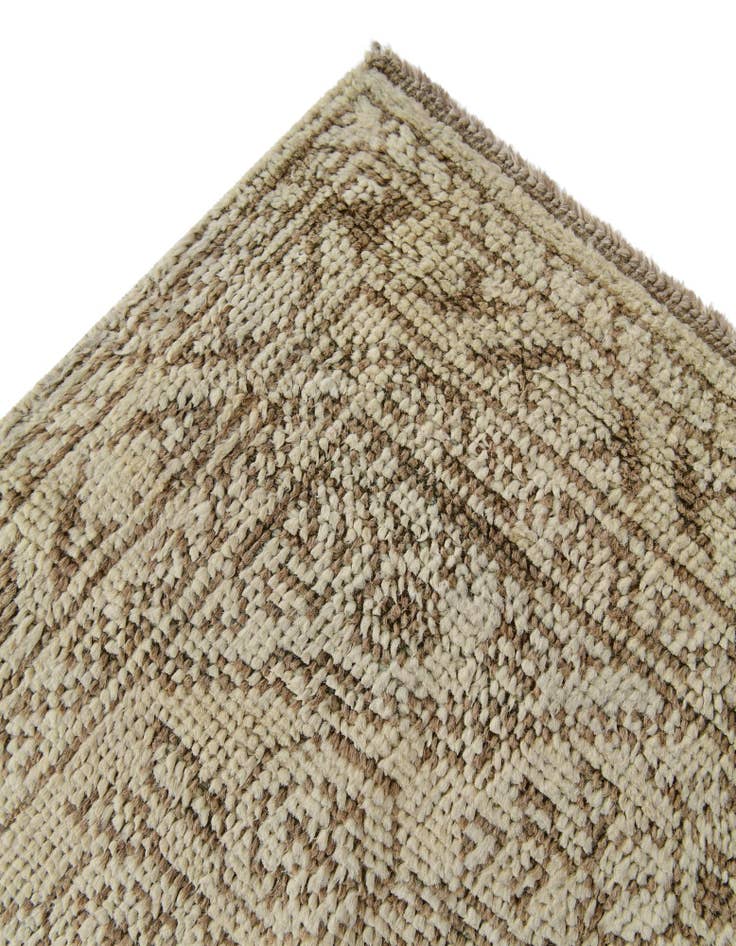 Detail image of 2' 4 x 8' 1 Hand Knotted Oushak Wool Runner Rug