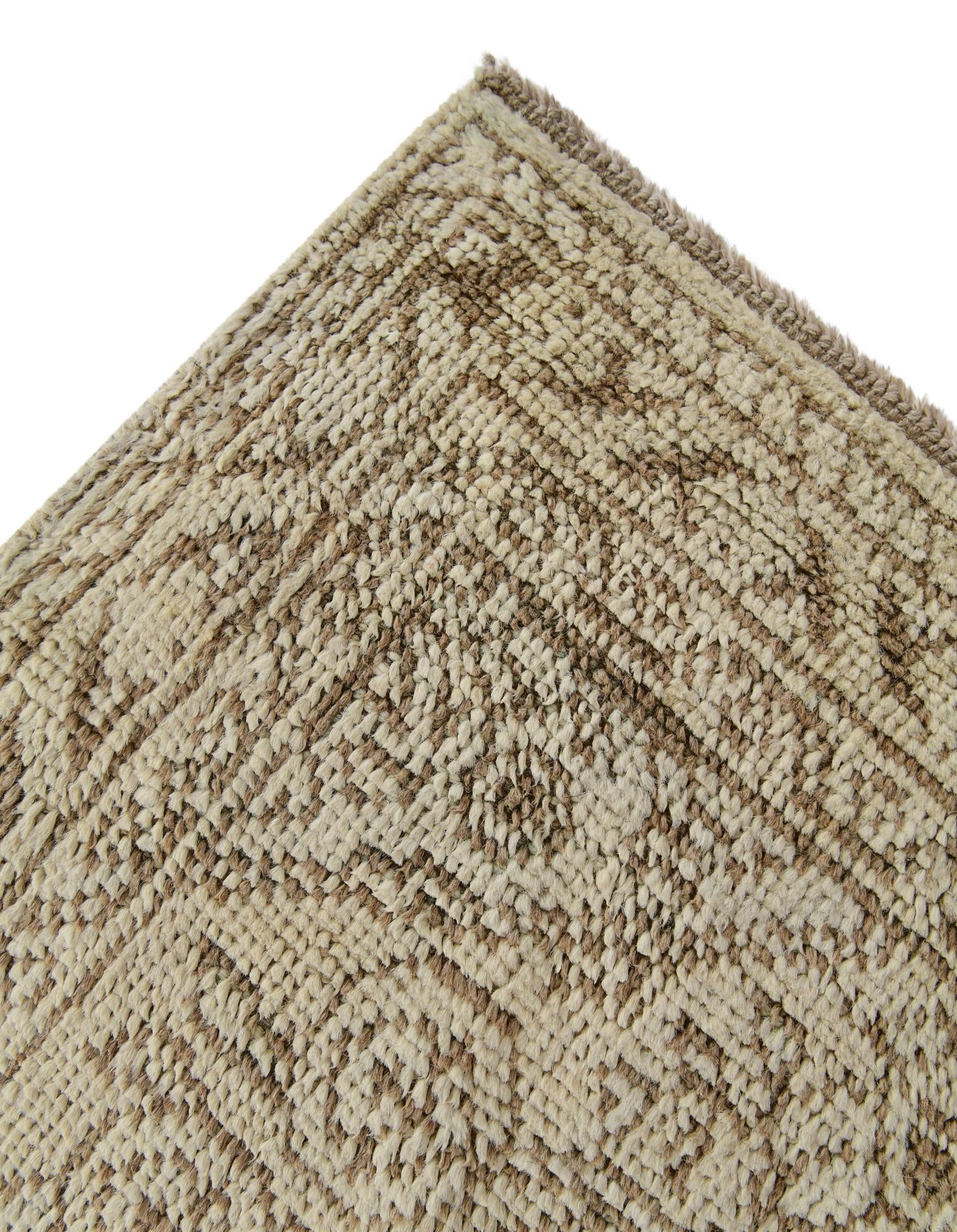 2' 4 x 8' 1 Hand Knotted Oushak Wool Runner Rug