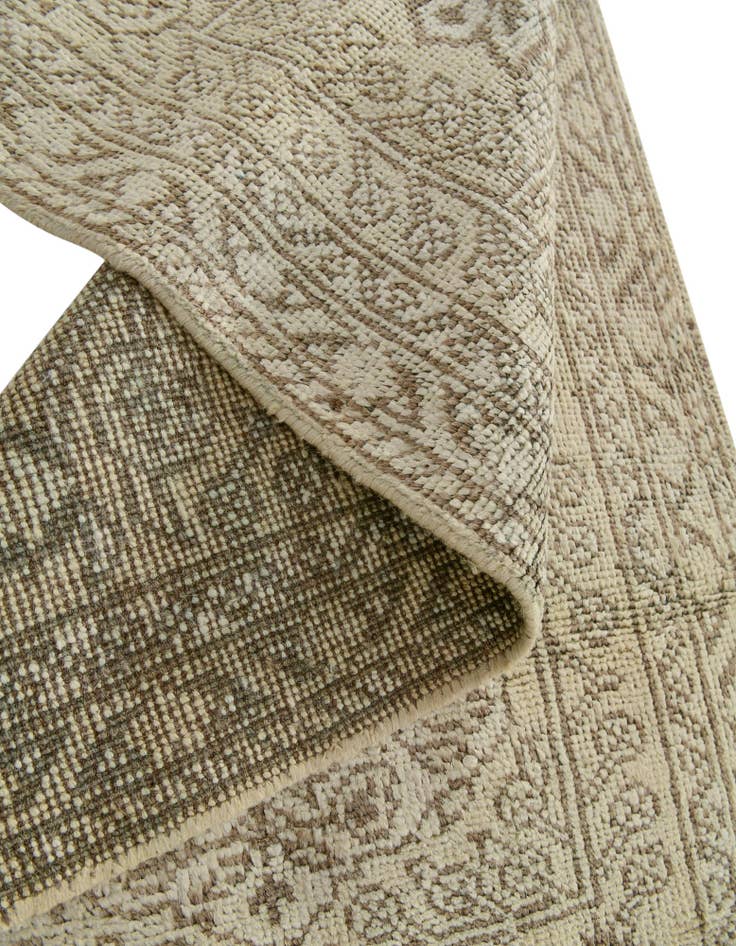 Detail image of 2' 4 x 8' 1  Hand Knotted Oushak Wool Runner Rug