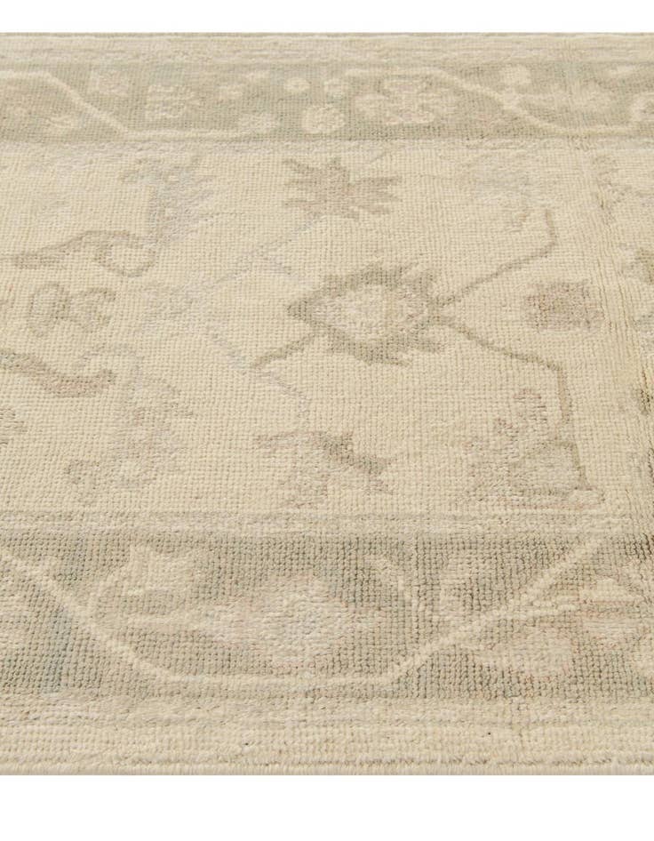 Detail image of 2' 9 x 9' 11  Hand Knotted Oushak Wool Runner Rug