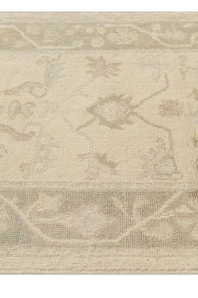 2' 9 x 9' 11 Hand Knotted Oushak Wool Runner Rug