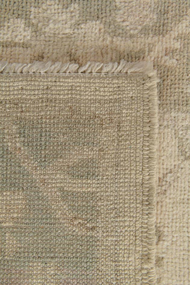 Detail image of 2' 9 x 9' 11 Hand Knotted Oushak Wool Runner Rug