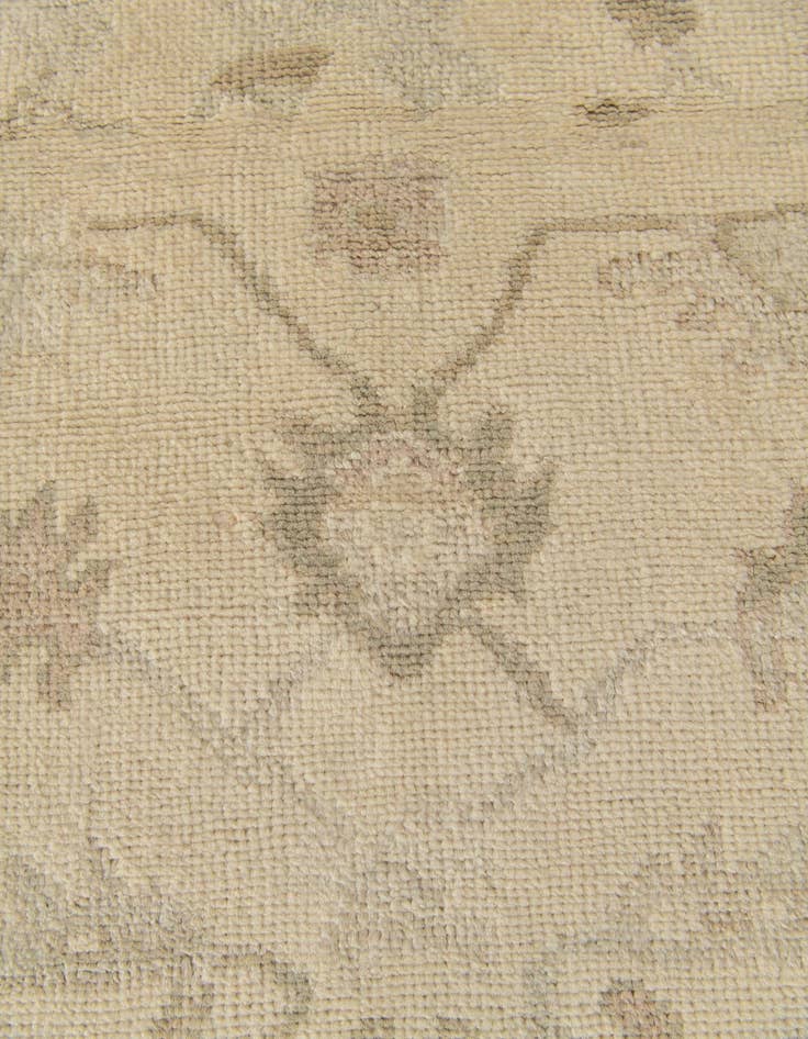Detail image of 2' 9 x 9' 11  Hand Knotted Oushak Wool Runner Rug