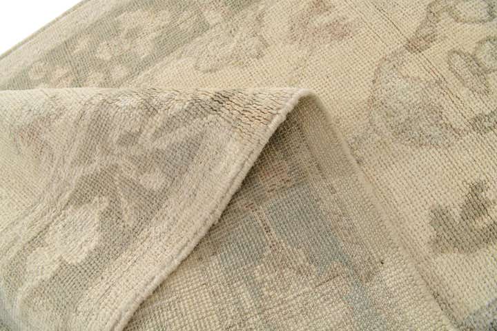 2' 9 x 9' 11 Hand Knotted Oushak Wool Runner Rug