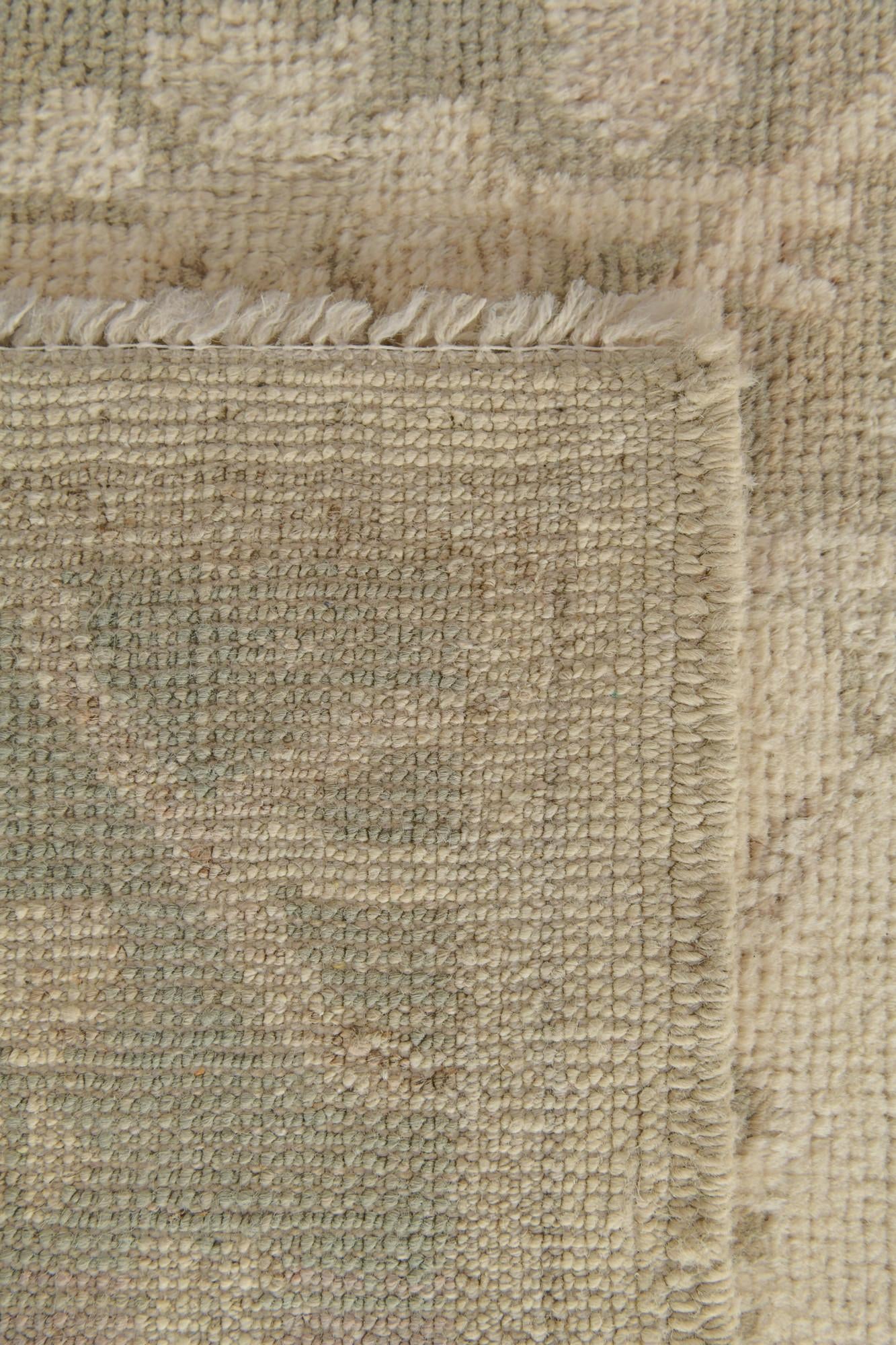 2' 9 x 9' 11 Hand Knotted Oushak Wool Runner Rug
