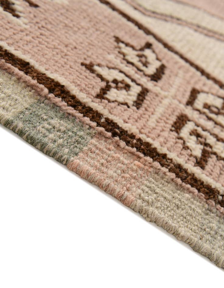 Detail image of 2' 9 x 12' 8 Hand Knotted Oushak Wool Runner Rug