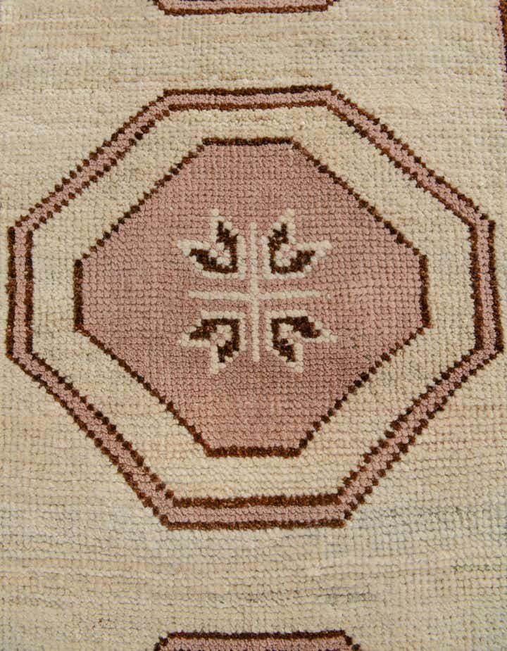 2' 9 x 12' 8 Hand Knotted Oushak Wool Runner Rug