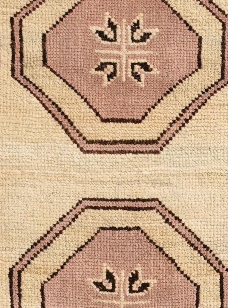 2' 9 x 12' 8 Hand Knotted Oushak Wool Runner Rug