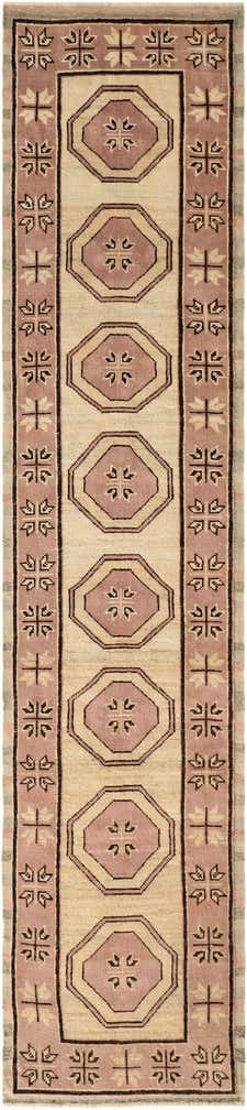 2' 9 x 12' 8 Hand Knotted Oushak Wool Runner Rug