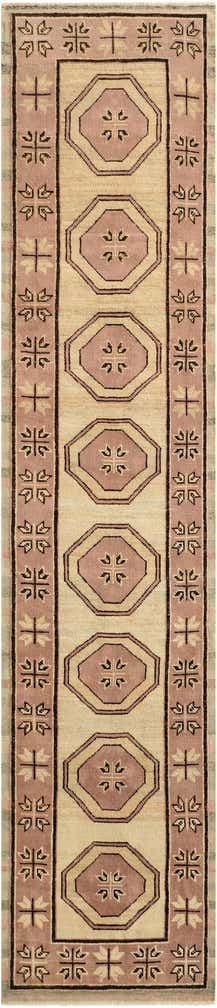 2' 9 x 12' 8 Hand Knotted Oushak Wool Runner Rug