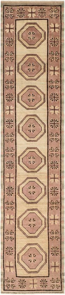 Detail image of 2' 9 x 12' 8 Hand Knotted Oushak Wool Runner Rug