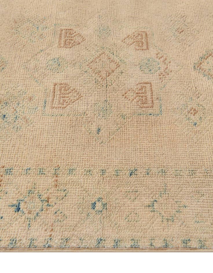 Detail image of 2' 1 x 5' 10  Hand Knotted Oushak Wool Runner Rug