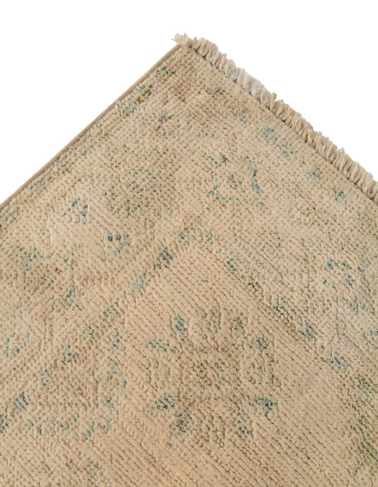 Detail image of 2' 1 x 5' 10  Hand Knotted Oushak Wool Runner Rug