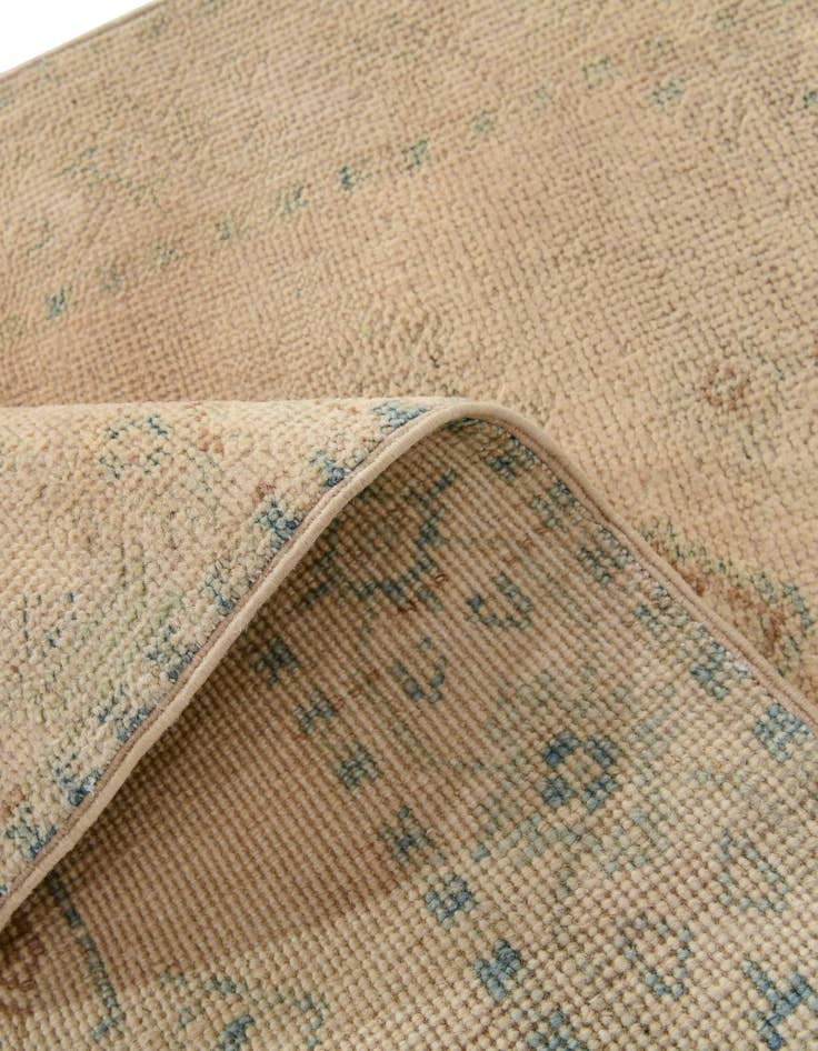 Detail image of 2' 1 x 5' 10  Hand Knotted Oushak Wool Runner Rug